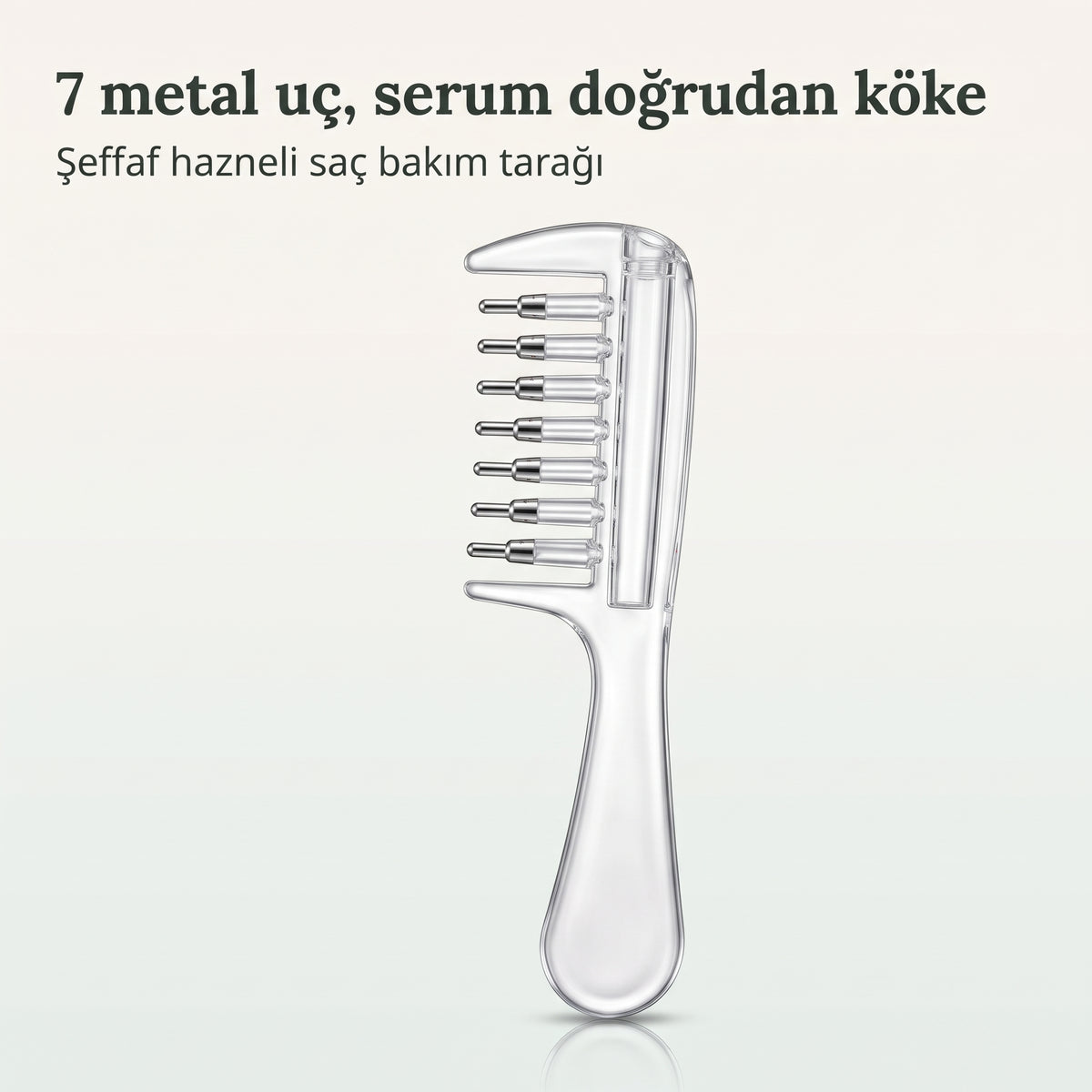 RootGlow™ Metal Bilyeli Saç Bakım ve Masaj Aplikatörü